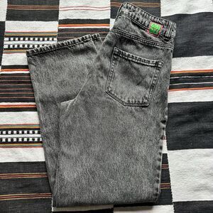 EMPYRE Tori Jeans Women Size 8 Black High Rise Baggy Straight Leg Skater Rave